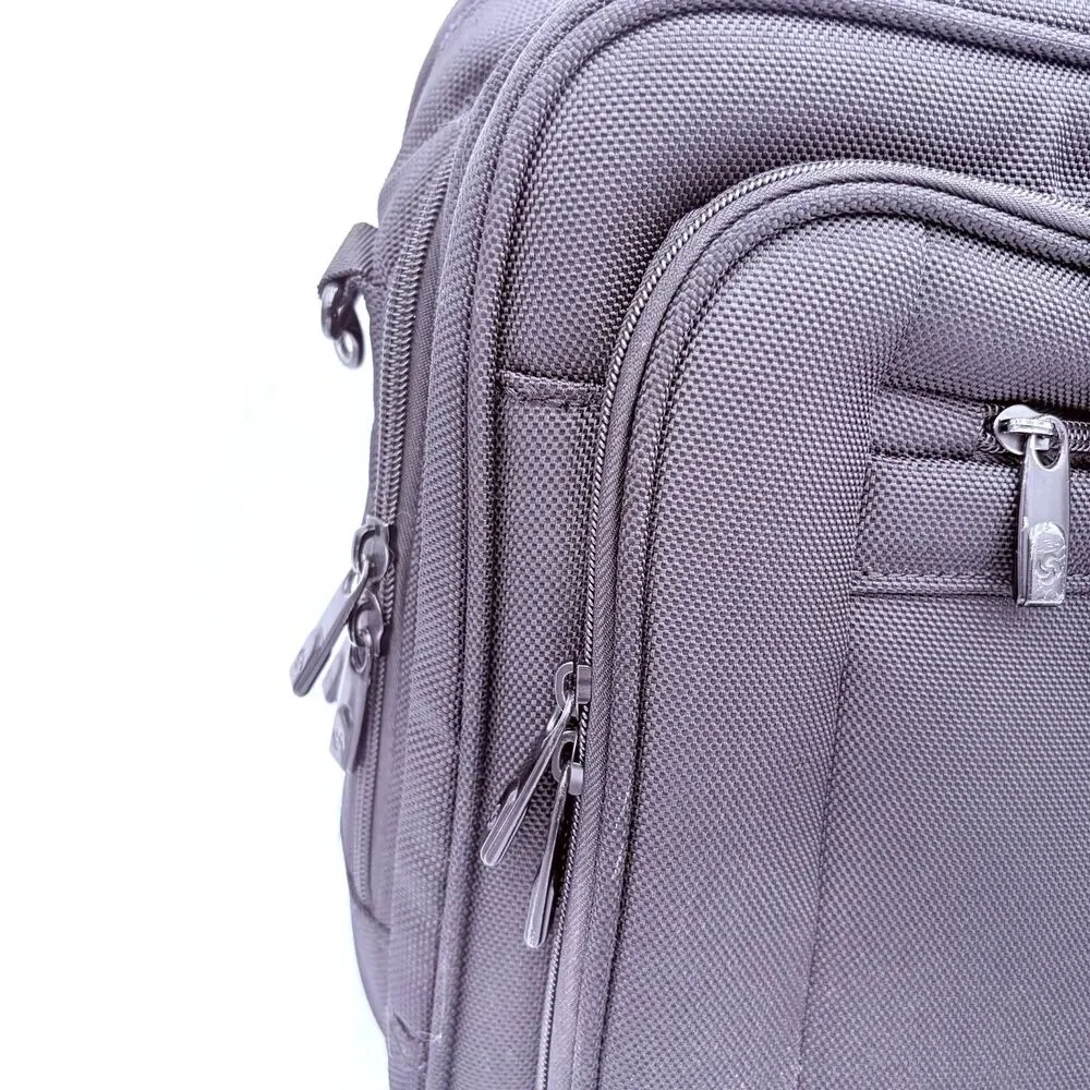 Samsonite Expandable Black Laptop Briefcase Bag Shoulder Strap Padded Softshell